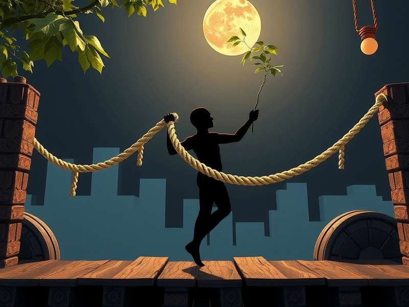 Close-up of mobile gameplay showing stickman character