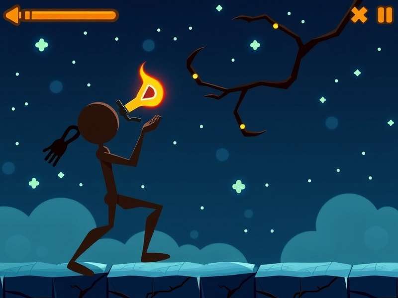 Classic Red Stickman character in action