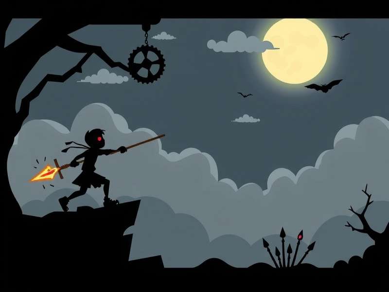 Stickman Hook gameplay showing stick man swinging with a rope