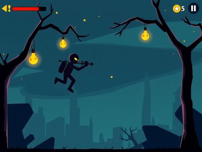 Stickman Hook VIP gameplay showing advanced swinging mechanics