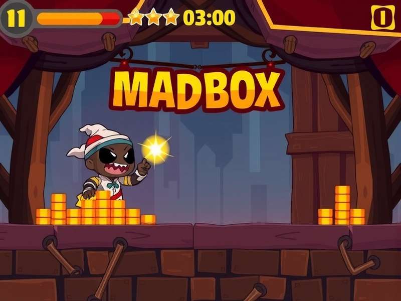 Stickman Hook character mid-swing between two purple hooks