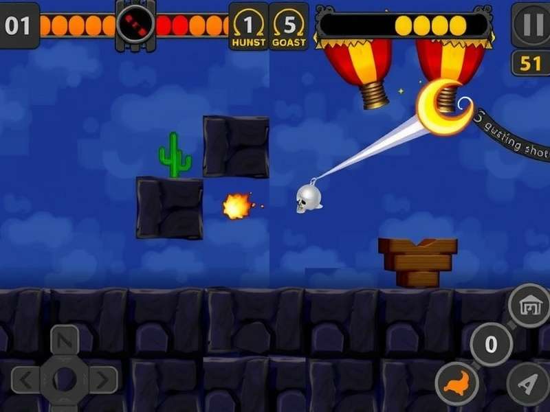 Stickman Hook character grappling through a challenging level with vibrant colors