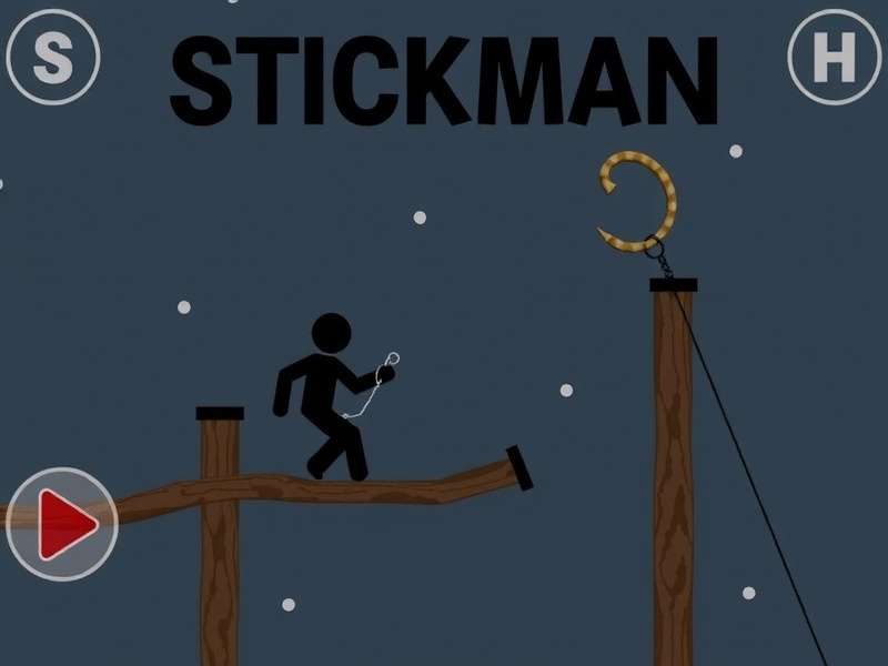 Stickman Hook momentum boost technique visualization
