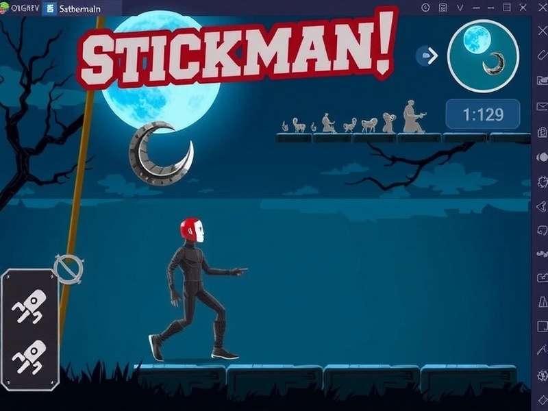 Stickman Hook gameplay showcasing various skins