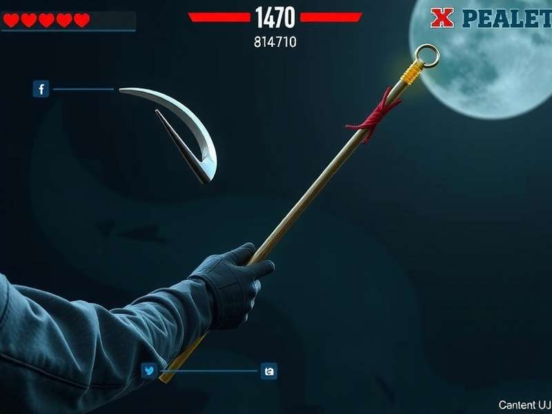 Stickman Hook Extension gameplay screenshot showing a stickman character swinging through a complex level