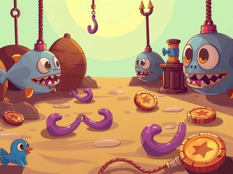 Stickman Hook gameplay showing character swinging between platforms