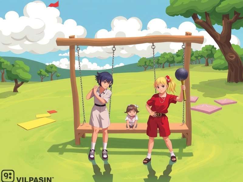 Stickman Hook character swinging through a vibrant game level