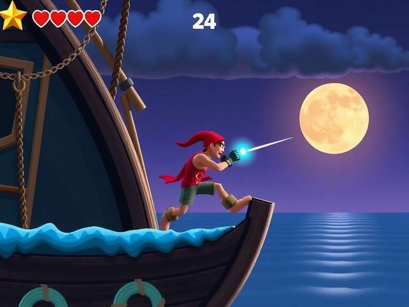 Stickman Hook character mid-swing through a challenging level