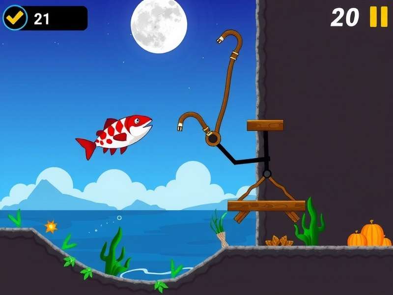Stickman Hook gameplay swing action moment
