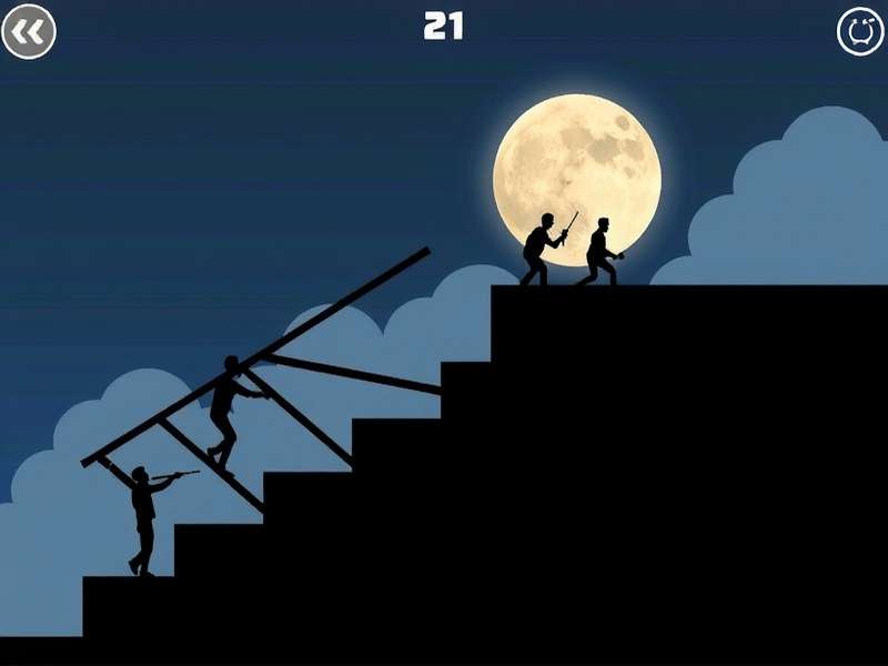 Stickman Games Unblocked – Stickman Hook swinging across a vibrant digital landscape