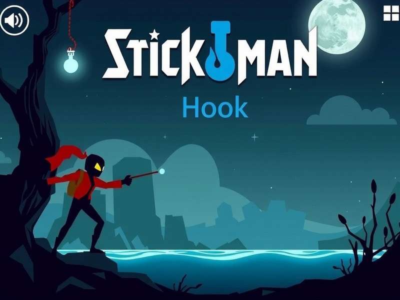 Stickman Hook Online gameplay swing action
