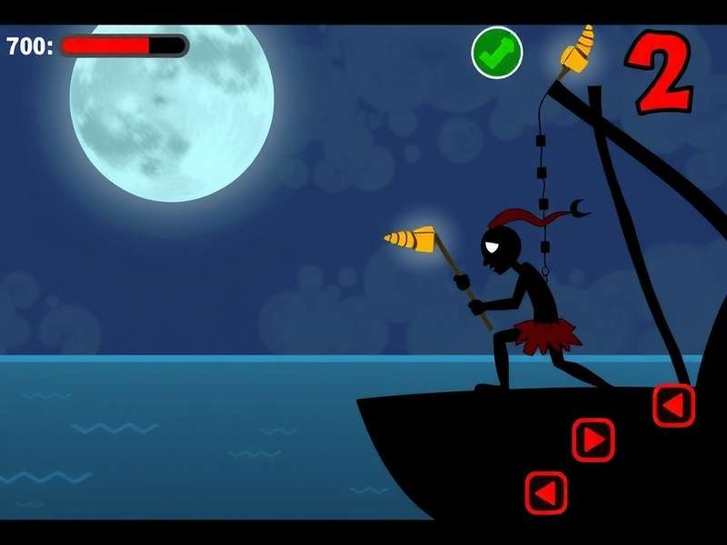 Stickman Hook 2 gameplay with swinging stickman across vibrant levels