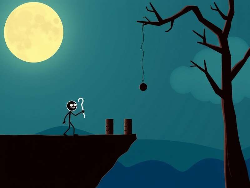 Hook Stickman – Stickman Hook swinging across vibrant sky islands with grappling hook
